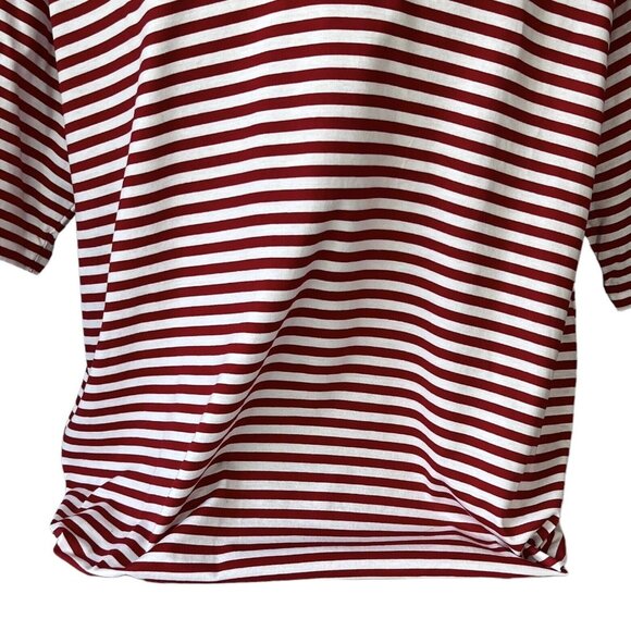 Ben Hogan Golf Polo Shirt Mens Large Red White Striped - Picture 4 of 8